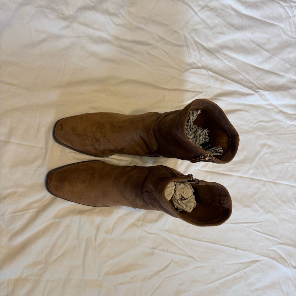Anne Klein Brown Ankle Boots
